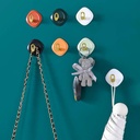 هوك ذاتي اللصق بديل للمسامير لتعليق الملابس وادوات الحمام والمطبخ 4 قطع