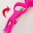 مساحة تنظيف الارضيات والباركيه والسيراميك ذاتية العصر بيد معدن طويلة بمقبض بلاستيك مريح