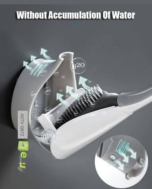 فرشة التواليت السيليكون المدمجة ذات الحافظة المعلقة