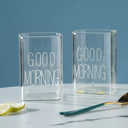 كوباية جود مورنينج لشرب وتقديم العصائر والشاي والنسكافيه من الزجاج الشفاف