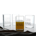 كوباية جود مورنينج لشرب وتقديم العصائر والشاي والنسكافيه من الزجاج الشفاف