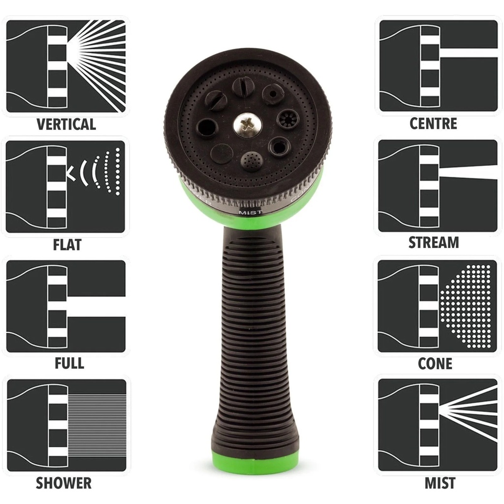 خرطوم ماء مرن قابل للتمدد حتى 12 متر لري الزرع والحدائق وغسيل السيارات والتنظيف داخل المنزل