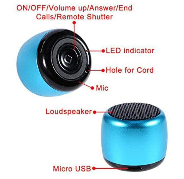 السماعة النانو البلوتوث المتنقلة ذات الصوت القوي للإستمتاع في أي مكان