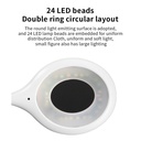 اباجورة و كشاف ليد مرن قابل للطي ب 3 درجات اضاءة مختلفة مع خاصية التحكم الصوتي في الغلق وتغير اللون