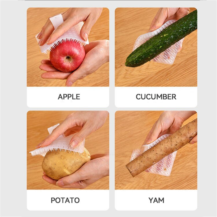 فرشة تنظيف وغسيل الفواكة والخضروات والاطباق والاسطح بيد لسهولة التحكم