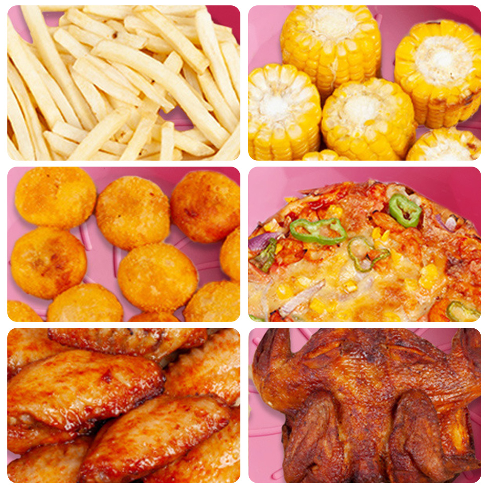 بطانة وقاعدة اير فراير سيليكون غير لاصق قابل للغسيل لاعادة الاستخدام