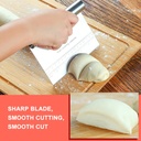 مكشطة وقطاعة استانليس ستيل بمقياس لتقطيع العجين وتزيين الكيك