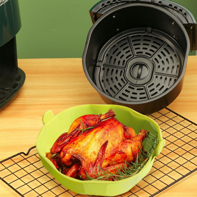 بطانة وقاعدة اير فراير سيليكون غير لاصق قابل للغسيل لاعادة الاستخدام