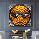 Cool Emoji Mosaic 3D Wood Wall Art