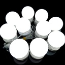 لمبات ليد بثلاث درجات تركب علي المرايا بسهولة لتعطي اضائه افضل للميك أب (Hollywood mirror)