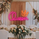 Queen &amp; Crown Neon Led Light Sign Art Decor 40*30‎