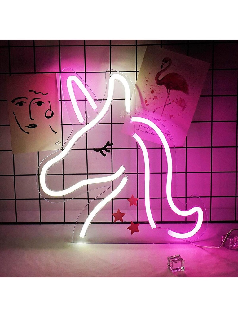 Unicorn Neon Led Light Sign Art Decor 40*60‎