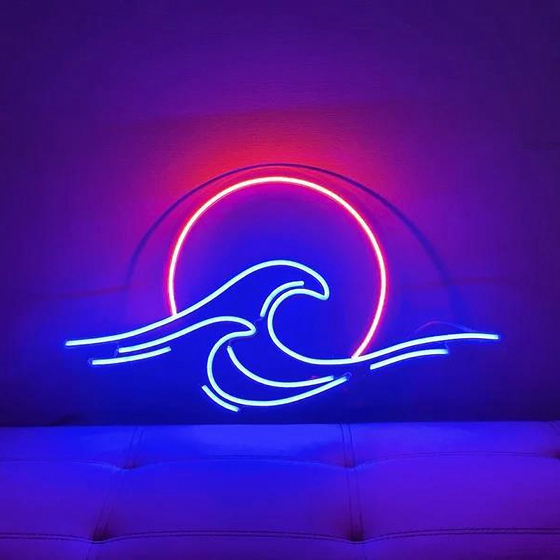 Sun Set Wave Neon Led Light Sign Art Decor