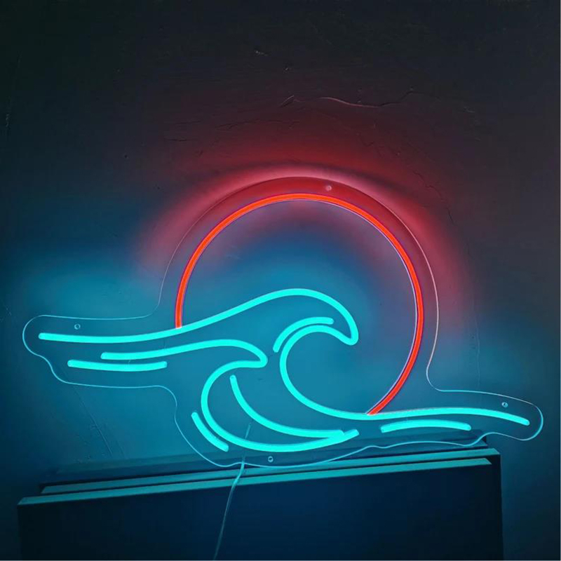 Sun Set Wave Neon Led Light Sign Art Decor