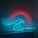 Sun Set Wave Neon Led Light Sign Art Decor