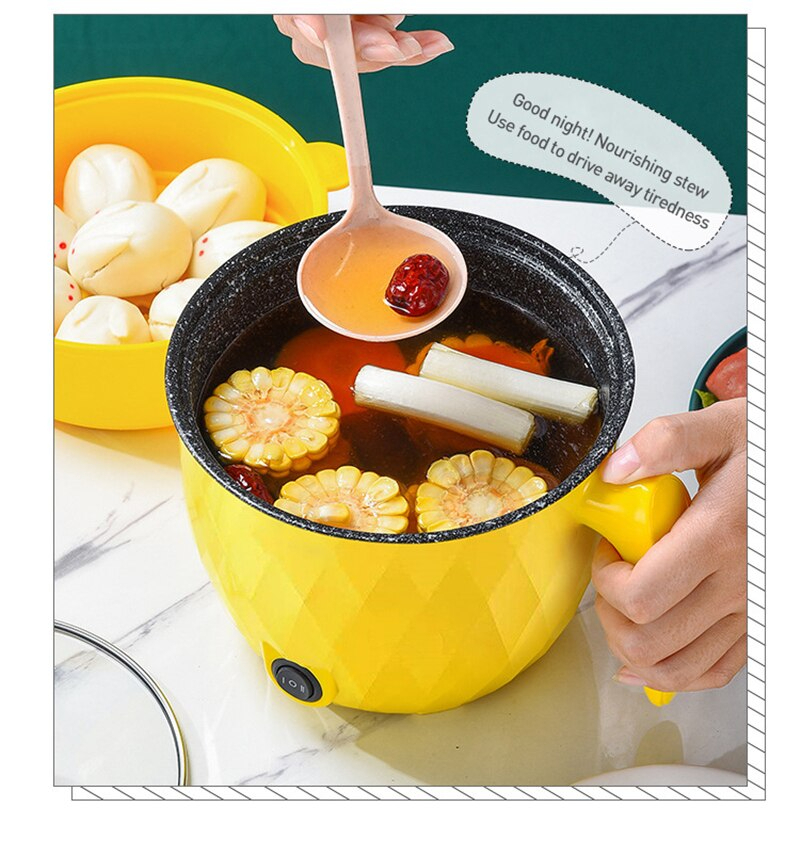 جهاز طبخ بالبخار كهربائي 2 دور لعمل لارز والخضار سوتيه في وقت واحد 1.8 لتر