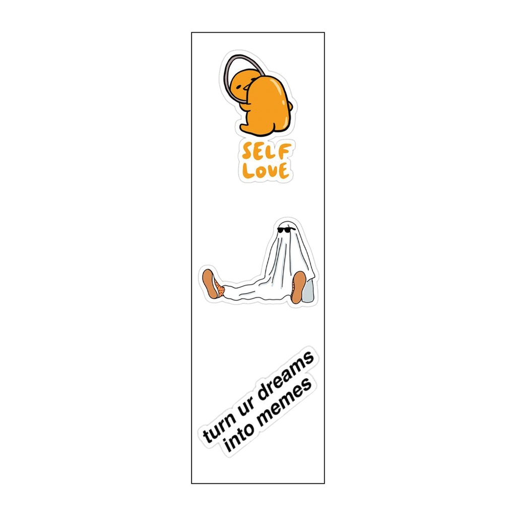 I 🧡 Orange Vinyl Sticker Pack Reusable &amp; Waterproof