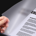 فايل بلاستيك شفاف بمسطرة لحفظ وتنظيم الأوراق والمستندات