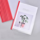 فايل بلاستيك شفاف بمسطرة لحفظ وتنظيم الأوراق والمستندات