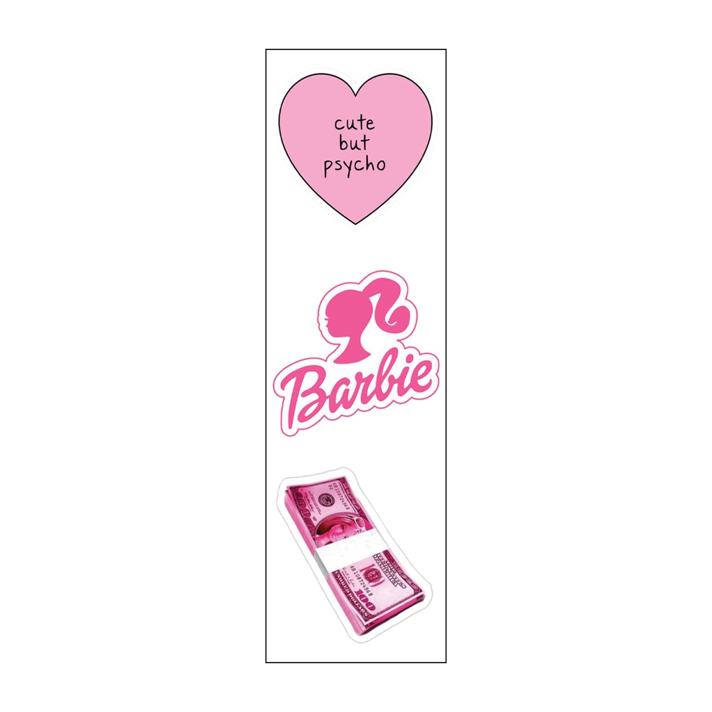 Barbie Vinyl Sticker Pack Reusable &amp; Waterproof