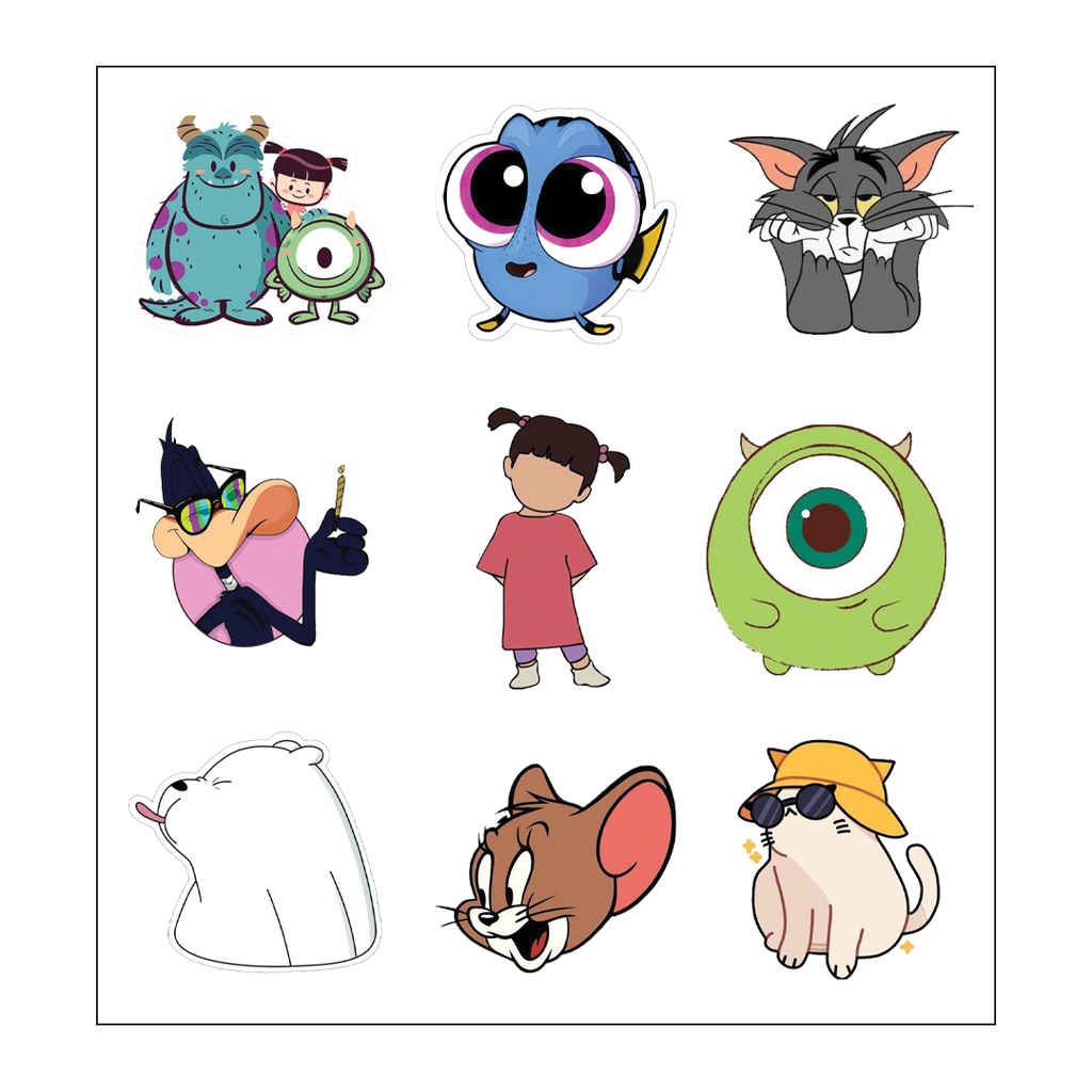 Disney Lovers Vinyl Sticker Pack Reusable &amp; Waterproof