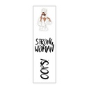 Strong Woman Vinyl Sticker Pack Reusable &amp; Waterproof