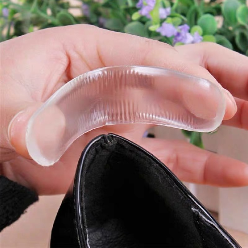 كعب سيليكون جل لأحذية الكعب العالي لمنع القرح وآلام الكعب بلزق دبل فيس قوي