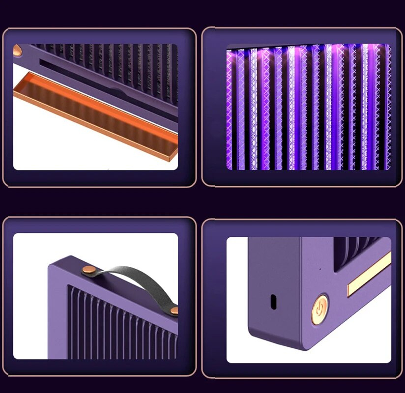 جهاز صاعق وقاتل الناموس والحشرات بالاشعة فوق البنفسجية مضيئ بوصلة يو اس بي