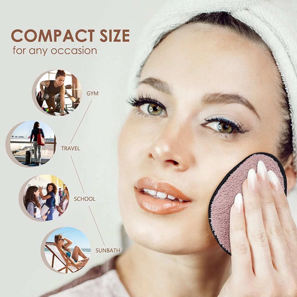 اسفنجة ازالة المكياج السحرية قابلة للغسيل لاعادة الاستخدام