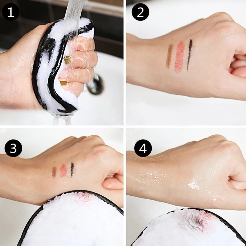 اسفنجة ازالة المكياج السحرية قابلة للغسيل لاعادة الاستخدام