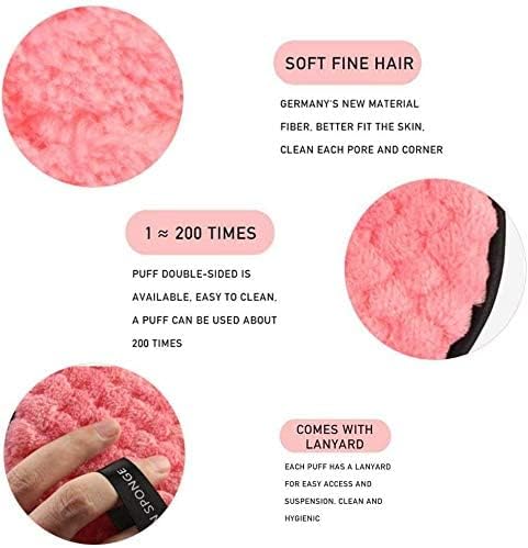 اسفنجة إزالة المكياج السحرية قطعتين قابلة للغسيل لإعادة الاستخدام