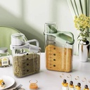 علبه بقوليات اكريليك متعددة الاستخدامات مزودة بغطاء يستخدم كوب معياري سعة 2500ملي