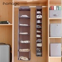 شماعة ومنظم للملابس والاحذية والشنط داخل الدولاب 10 ارفف وتربروف للحفاظ عليها من التكسير والأتربة