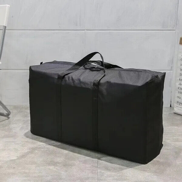 شنطة تخزين كبيرة  قابلة للطي للملابس والبطانيات والالحفة مع وسوسته  واتنين يد لسهولة الحمل والتنقل