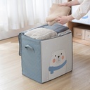 شنطة تخزين ملابس كبيرة مطبوعة باشكال كرتونية مختلفة باتنين يد لسهولة الحمل والتنقل متعددة الاستخدامات ا