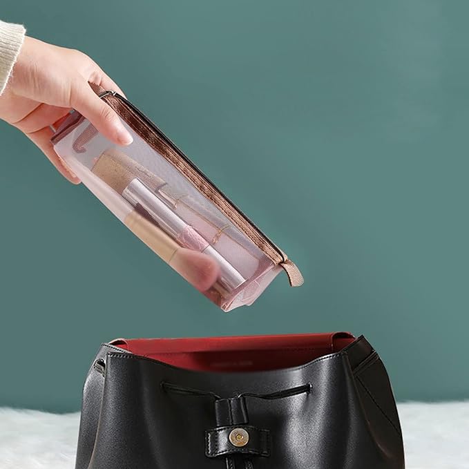 شنطة ومنظم ووتربروف 4 قطع قابلة للفصل للاستخدام بمفردها للمكياج وادوات العناية بالبشرة للسفر والخروج