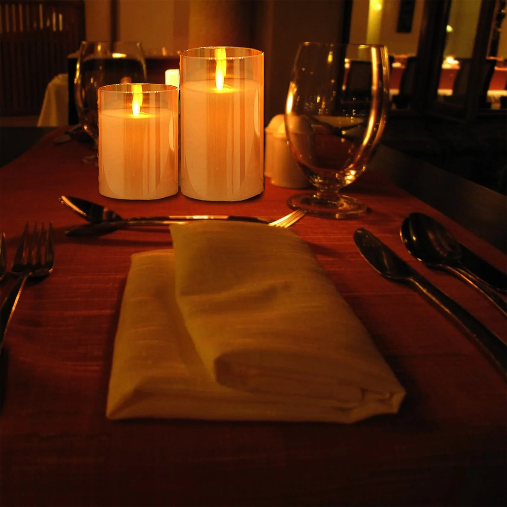 شمعة معطرة في كوب زجاجي( ذهبي) قطعة واحدة