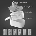 قطاعة و مبشره للخضروات  و الفواكه ايكوكو 10*1 متعدده الوظائف مع صفايه  و يد لسهوله الاستخدام