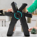 طقم توابل 18 قطعة من البرطمانات بحامل دوار