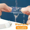 لزق دبل فيس قوي بوجهين 60 قطعة شفاف قابل لاعادة الاستخدام يلزق علي الحائط والاجهزة في البيت او المكتب قابل للازالة بسهولة ولا يترك اثر