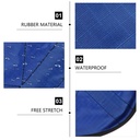 واقي احذية محمول قابل للطي بدون استخدام اليدين مقاوم للماء وقابلة لاعادة الاستخدام للسفر والعمال المنزليين و للمنزل