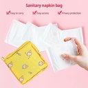 شنطة ميني للفوط الصحية ومستحضرات التجميل بسوستة وسهلة الحمل للخروج