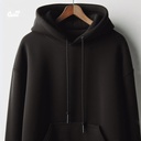 Do What makes you happy هودي اوفر سايز قطن بكابيشو باللون الاسود  للرجال والنساء