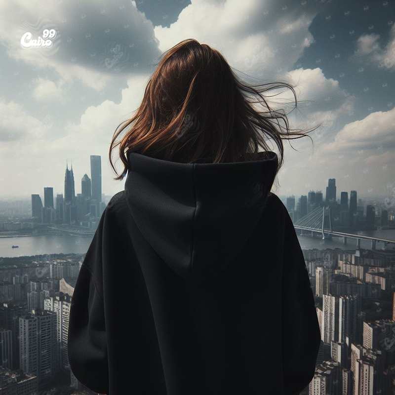 Believe in Your Selfهودي اوفر سايز قطن بكابيشو باللون الاسود للرجال والنساء