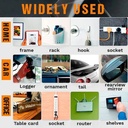 لزق دبل فيس قوي بوجهين 60 قطعة شفاف قابل لاعادة الاستخدام للبوسترات والتابلوهات قابل للازالة بسهولة بدون حفر ولا يترك اثر