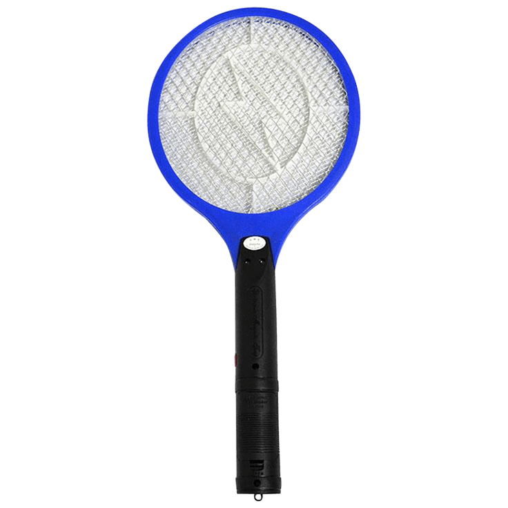 مضرب ناموس صاعق بكشاف ويعمل بالشحن