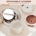 طقم توابل مغناطيسي 6 قطع بلاستيك بحامل وغطاء