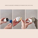 طقم توابل مغناطيسي 6 قطع بلاستيك بحامل وغطاء