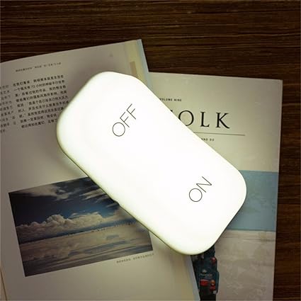 كشاف علي شكل مفتاح مع وضعين للضوء قابل للمس للفتح والغلق يعمل بالشحن باستخدام يو اس بي للسرير والمكتب