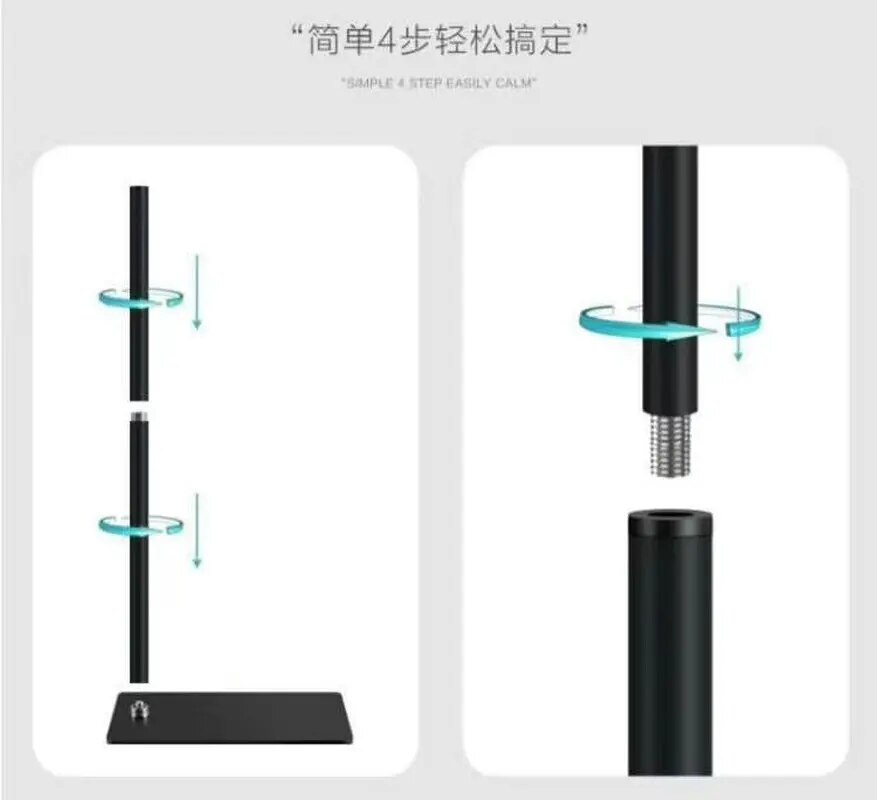 حامل موبايل وتابلت بقاعدة ثابته ومتينة مرن قابل للاطالة والدوران 360 درجة لمشاهدة الفيديوهات والافلام وعمل الاجتماعات